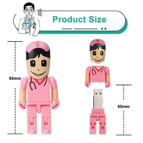 USB Flash Drive Cartoon Nurse Model USB 2.0 32 GB Pink, фото №2 USB Flash Drive Cartoon Nurse Model USB 2.0 32 GB Pink, фото №2