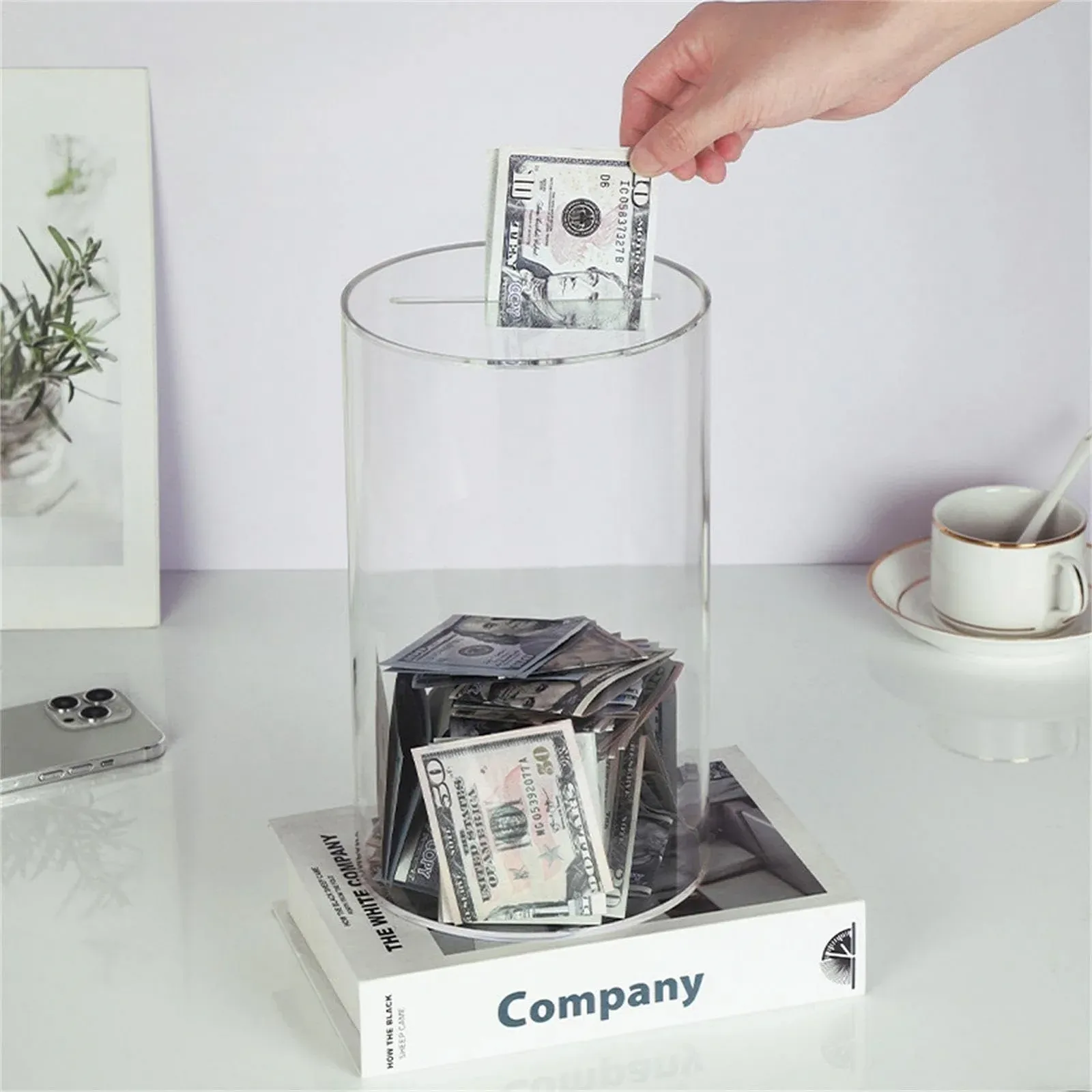 Скарбничка акрилова прозора великої місткості, фото №3