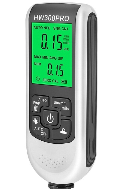 Толщиномер краски цифровой iCar HW-300 Pro 0 2000 мкм Fe и Nfe Белый 050737, фото №1 Толщиномер краски цифровой iCar HW-300 Pro 0 2000 мкм Fe и Nfe Белый 050737, фото №1