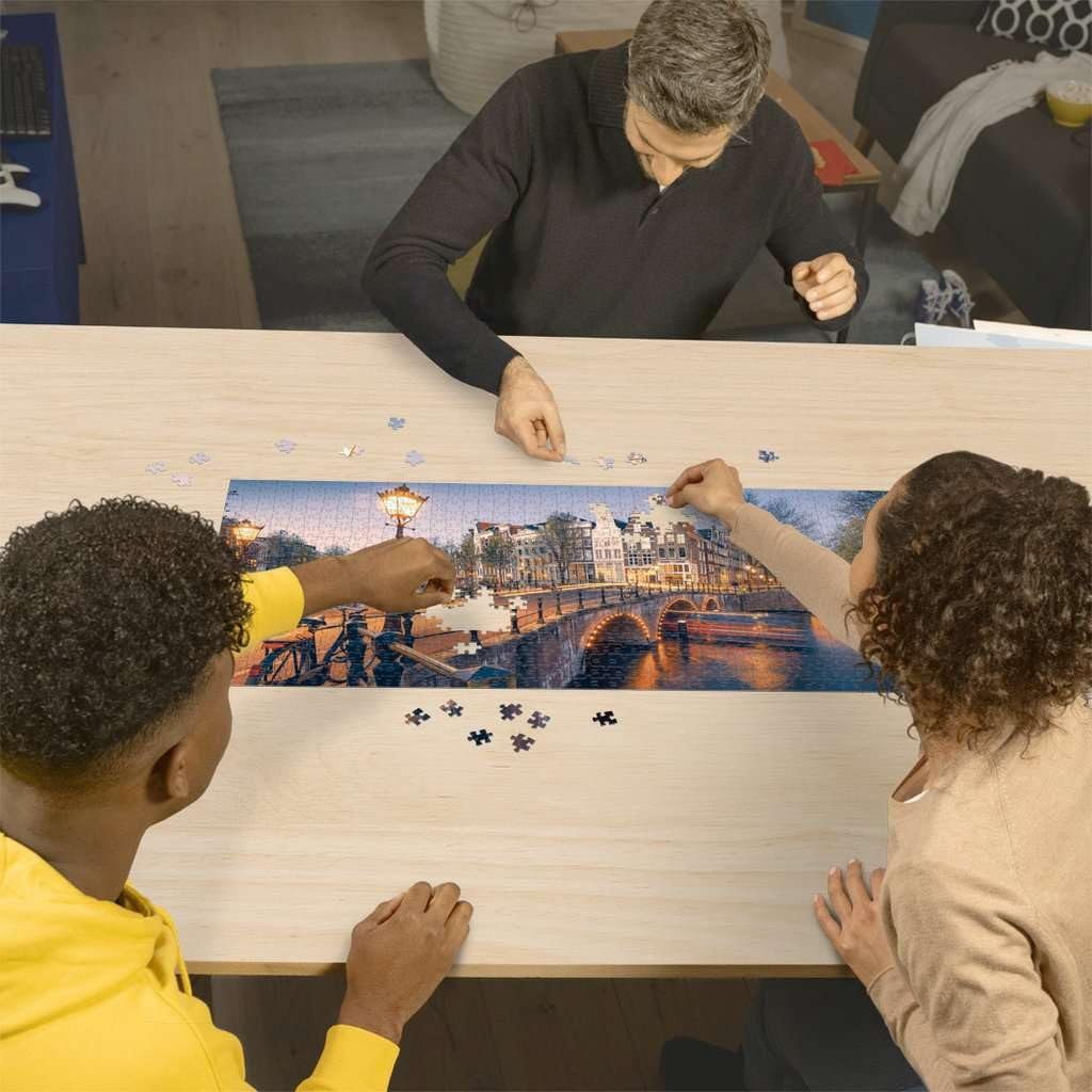 Пазл Ravensburger 16752 Вечір в Амстердамі панорамний 1000 елементів від 14 років, фото №3