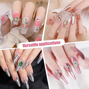 Розкішні 40 штрізні стилі, золото, срібло, блискучі 3D металеві synthetic.ua - Фото 1