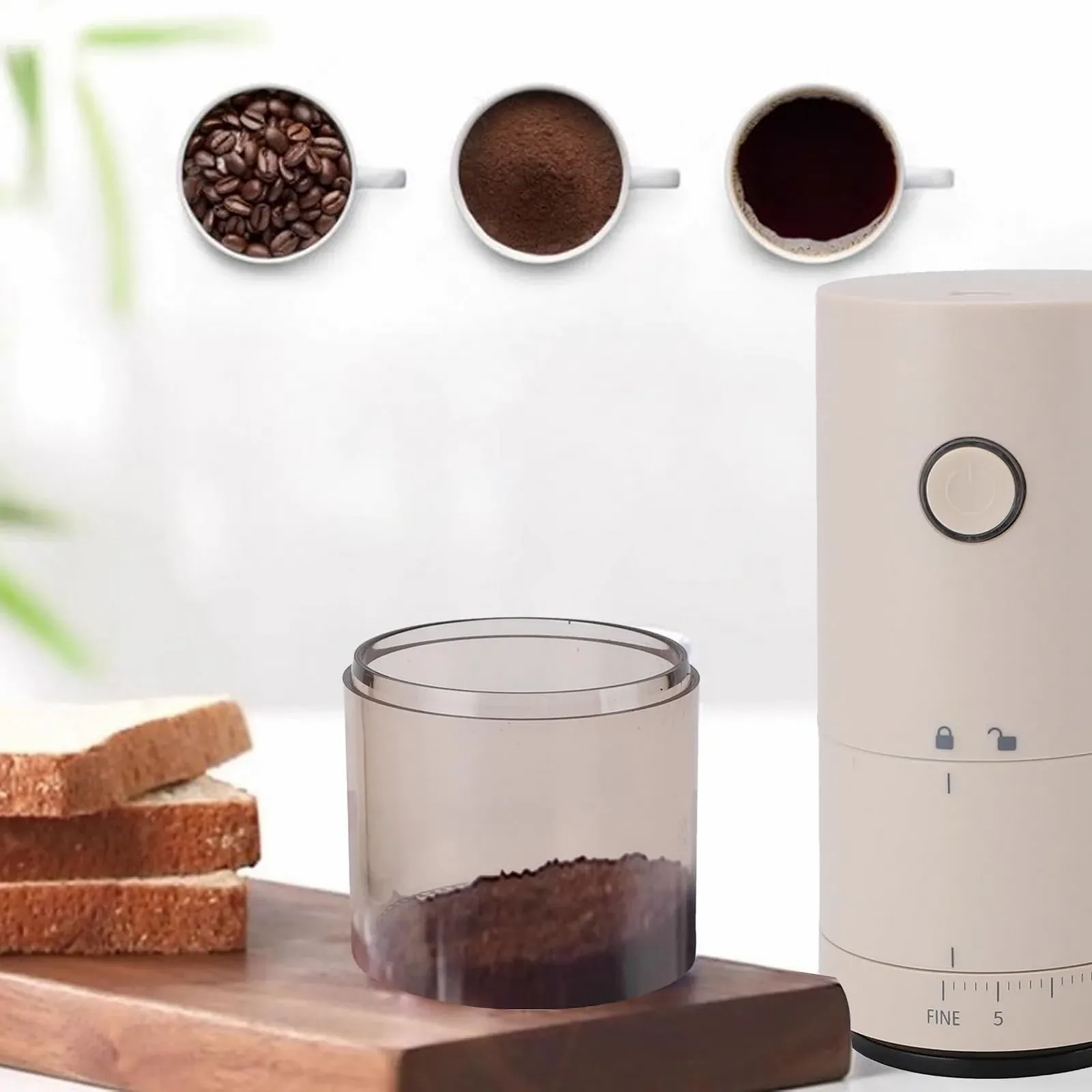 Электрическая кофемолка Topyond 38 скоростей, фото №7