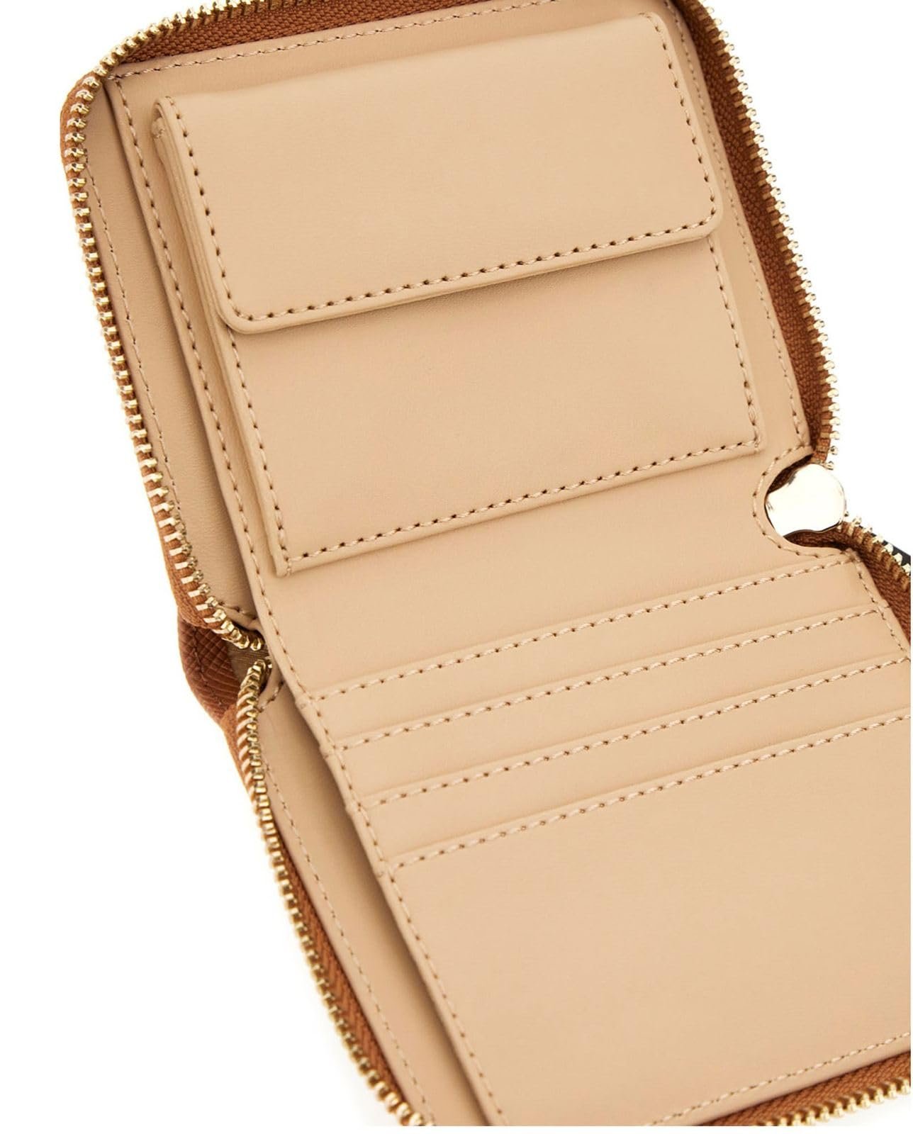 Гаманець GUESS Laurel II SLG Small Zip Around Light Cognac, фото №2