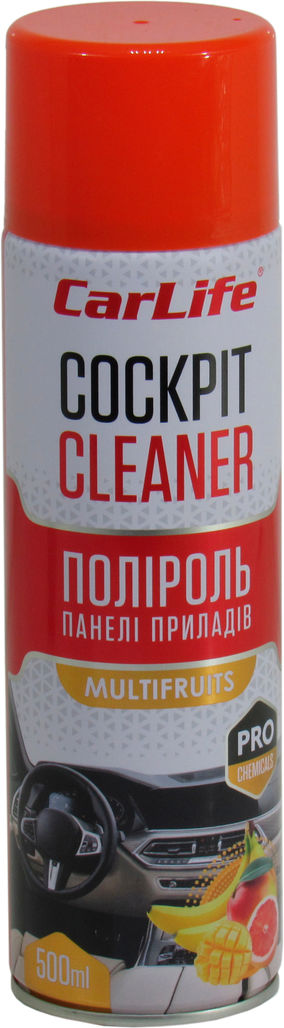 Поліроль пластика CarLife Cockpit Cleaner Multifruit 500мл CF507, фото №1