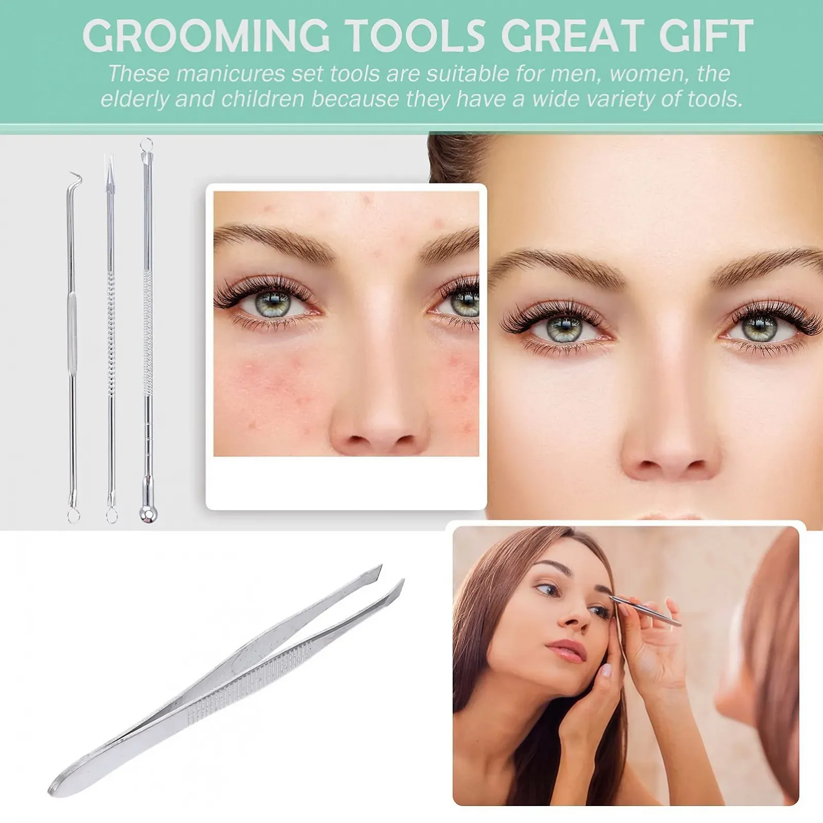 Набор для маникюра Healvian, 26 предметов, идеально подходит для семейного использования, фото №8 Набор для маникюра Healvian, 26 предметов, идеально подходит для семейного использования, фото №8