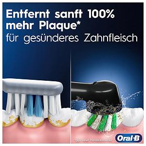 Електрична зубна щітка Oral-B Pro Series 3, 3 режими чищення, 360° контроль тиску, 2 змінні насадки, 1 дорожній футляр, чорний synthetic.ua - Фото 1
