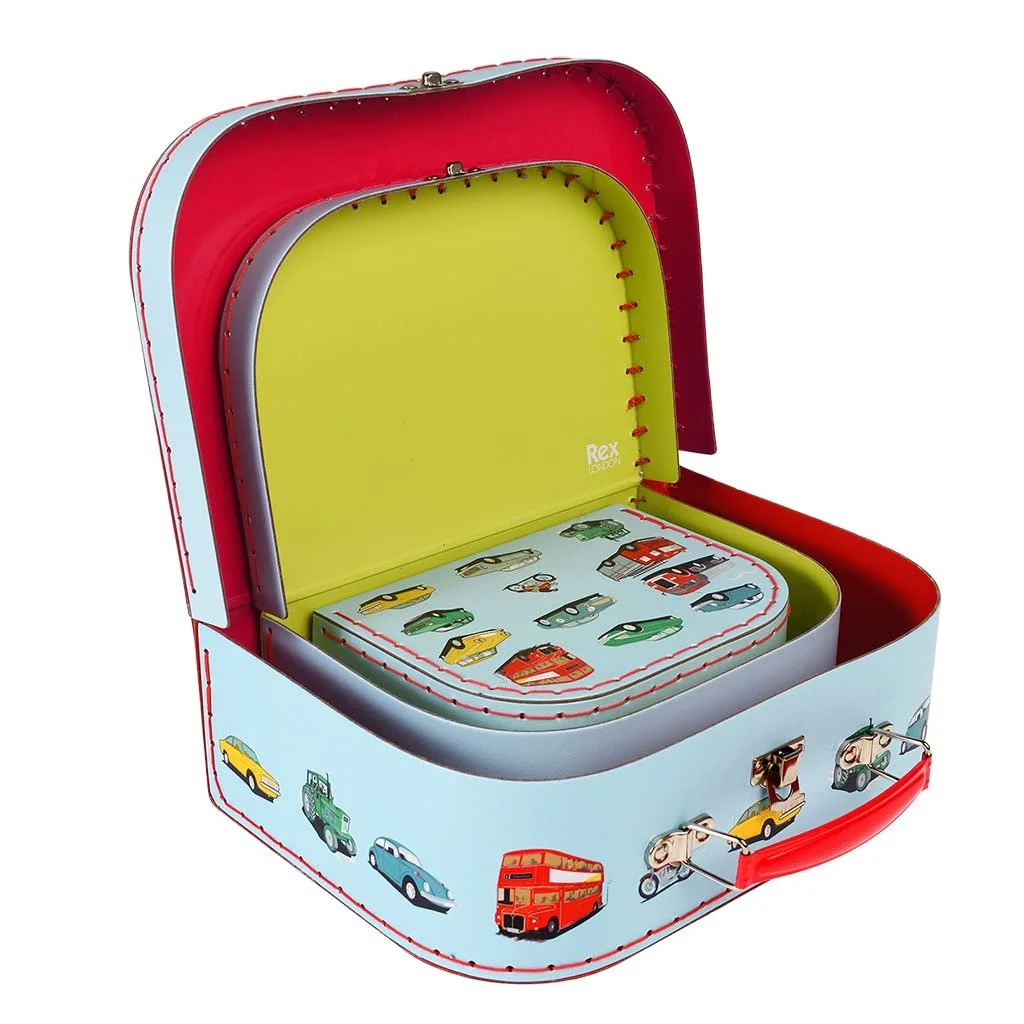 Набір валізок-коробок Rex London Road Trip 3 шт, фото №3