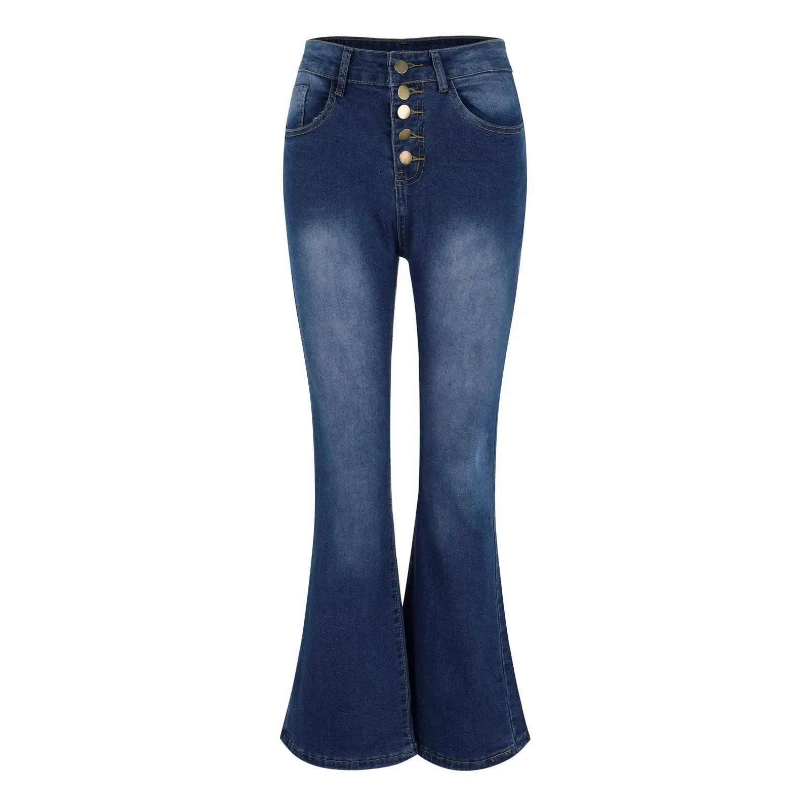 Джинсы Женские с высокой талией Клеш, фото №2 Джинсы Женские с высокой талией Клеш, фото №2