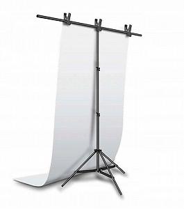 Комплект ПВХ фон 120/200 и держатель фона ворота стойка с перекладиной 220х150см - Фото 1