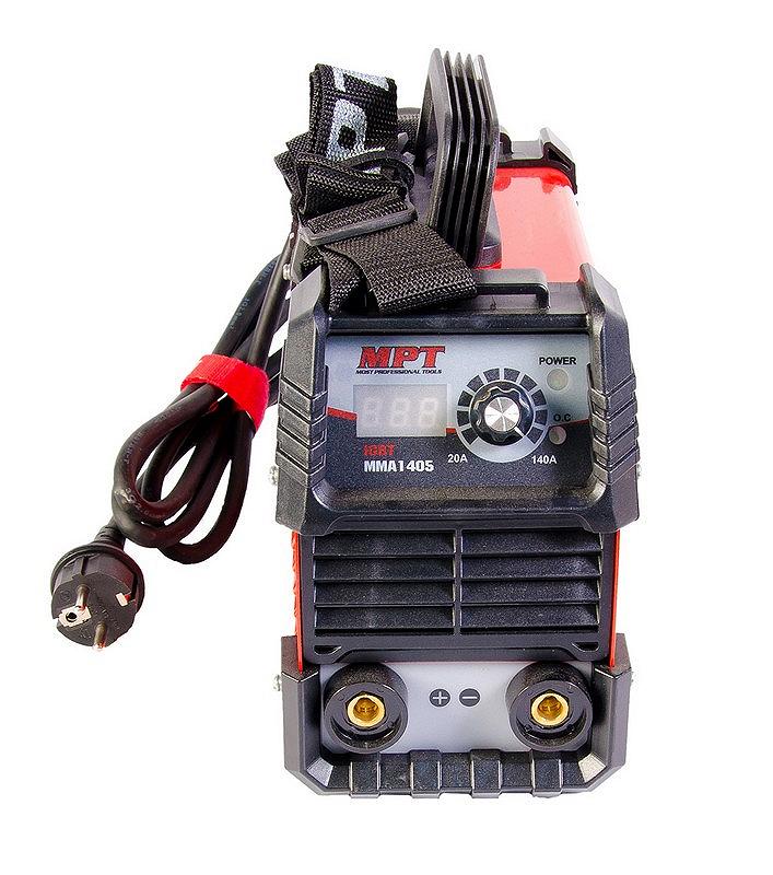 Аппарат зварювальний інверторного типу MPT 20-140 А 1.6-3.2 мм аксесуари 7 шт MMA1405, фото №3