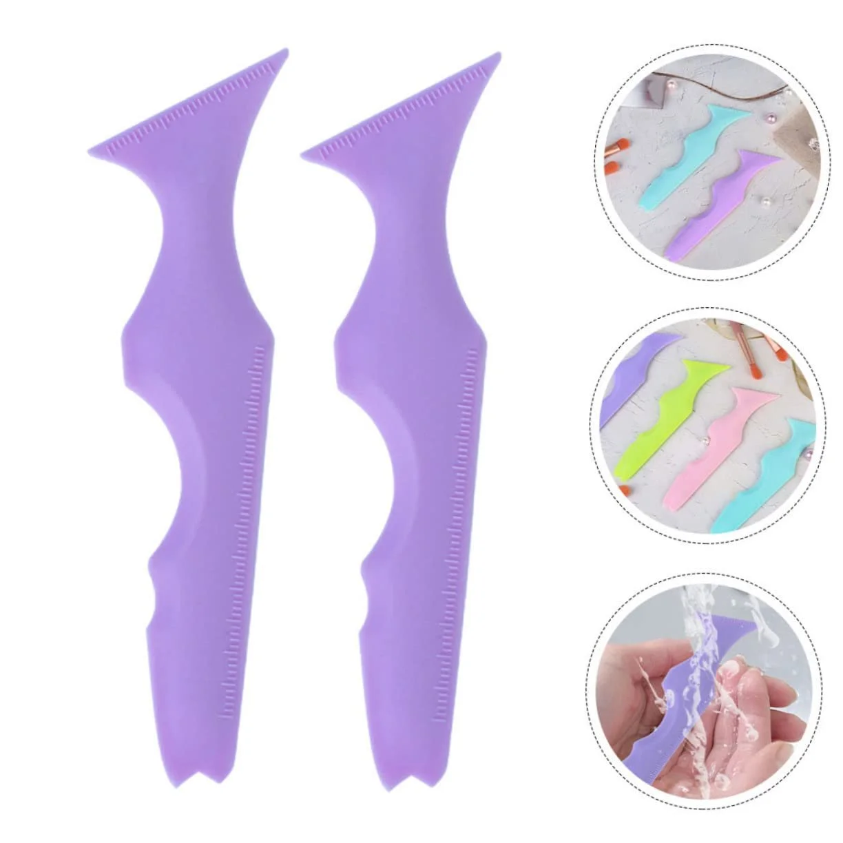 Аппликаторы для подводки Beaupretty 10 шт, силиконовые трафареты, фото №6