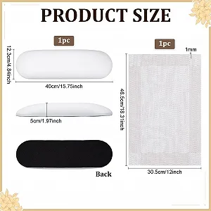 Підставка для рук для манікюру PH PandaHall Біла, подушка, тримач, шкіра + килимок, 1 шт synthetic.ua - Фото 1