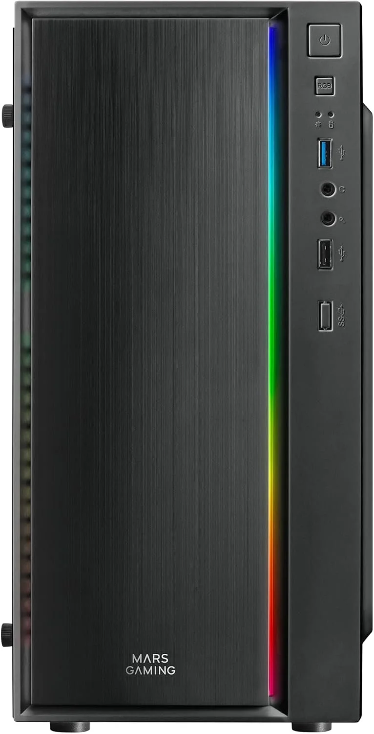 Корпус для ПК / Mars Gaming MCM / Mini Tower / Без БП / RGB-подсветка / Черный, фото №2