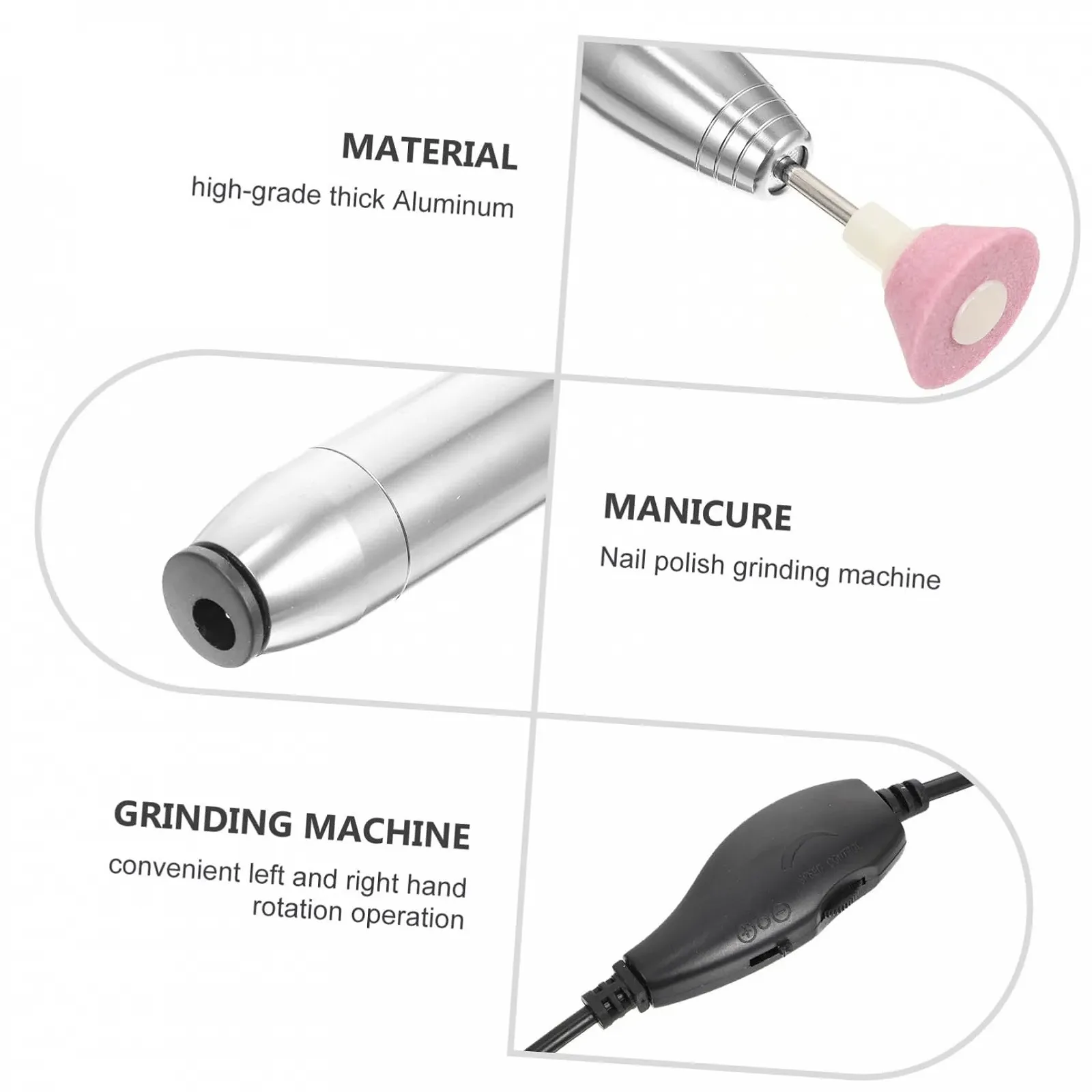 Електричний набір для манікюру WRITWAA 1Satz Kreativer USB, портативний, фото №5