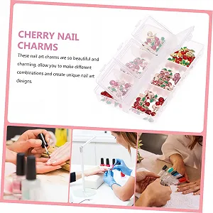 Украшения для ногтей Healeved 3D, 300 шт., камни, гелевые ногти, ювелирные изделия, черешня, маникюр synthetic.ua - Фото 1