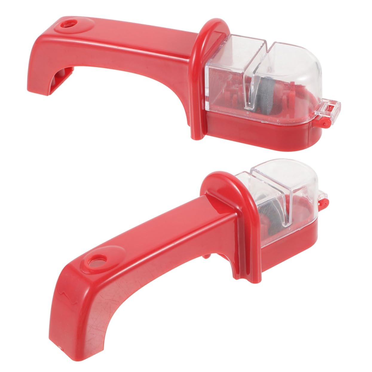 Точилка для ножей и ножниц TOYANDONA настольная металлическая Red, фото №8