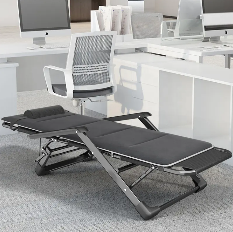 Раскладное кресло кровать с подушкой LEOBRO Темно серое (FCB-S06-PC), фото №3