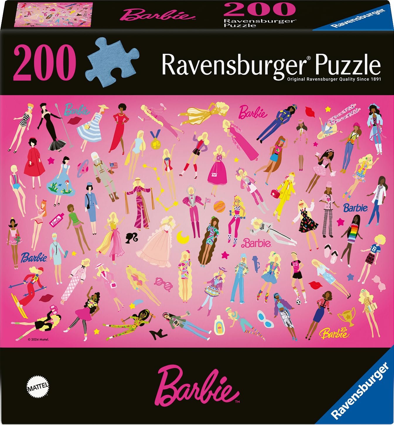 Пазл Ravensburger Puzzle Moment 12001492 Inspiring Girls Since 1959 Barbie 200 элементов, фото №1