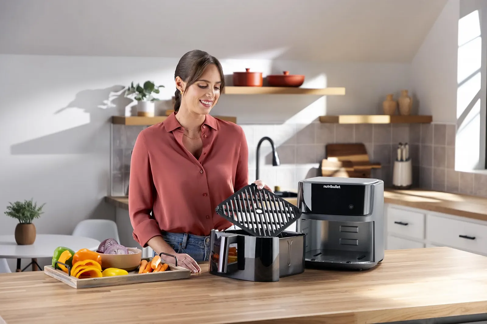 Мультипіч nutribullet Crisplite Vision NBA0811DG 8 л 2000 Вт 8 програм Матовий чорний, фото №6