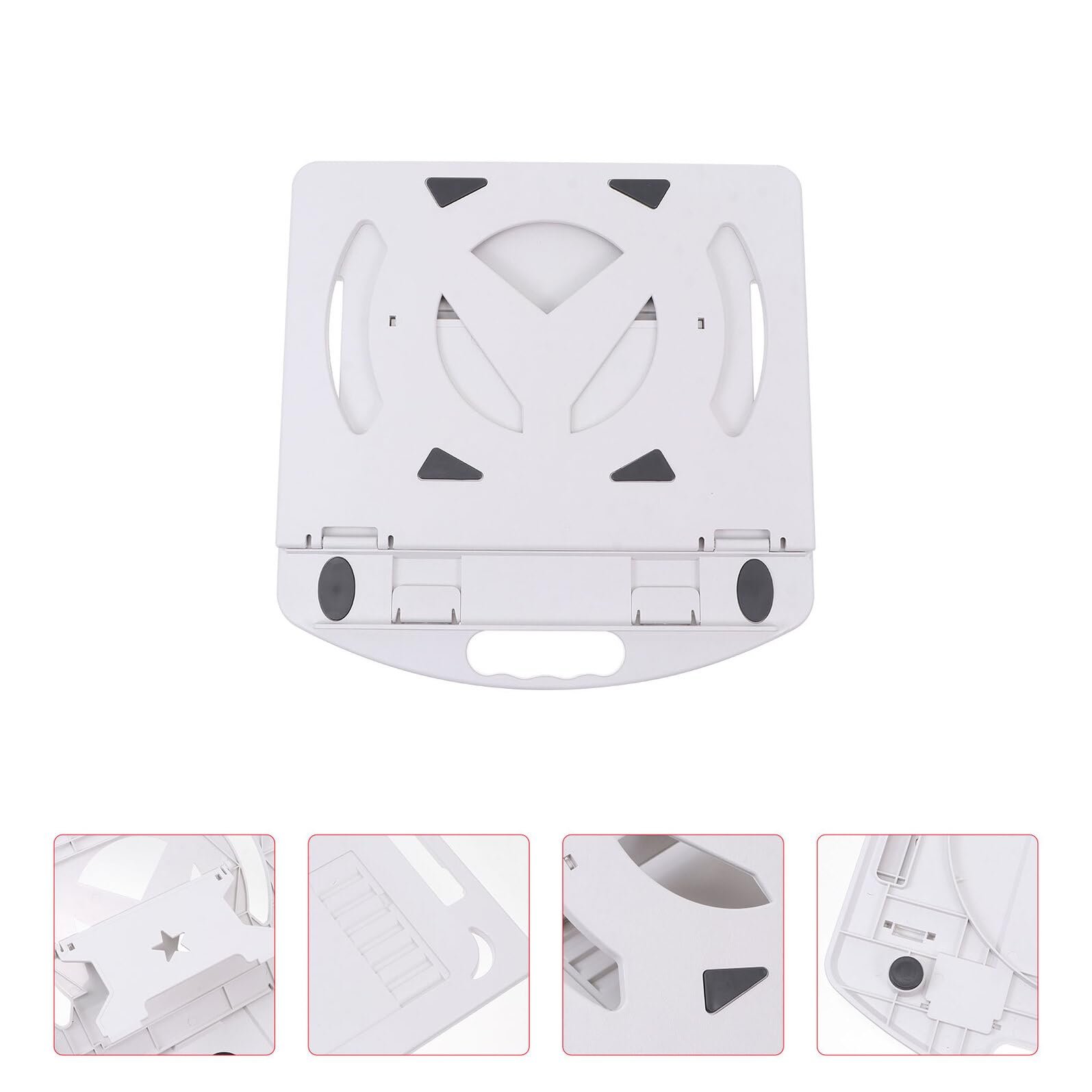 Підставка для ноутбука Homoyoyo Обертова з тепловідведенням Ергономічна Біла з тримачем для телефону, фото №3 Підставка для ноутбука Homoyoyo Обертова з тепловідведенням Ергономічна Біла з тримачем для телефону, фото №3