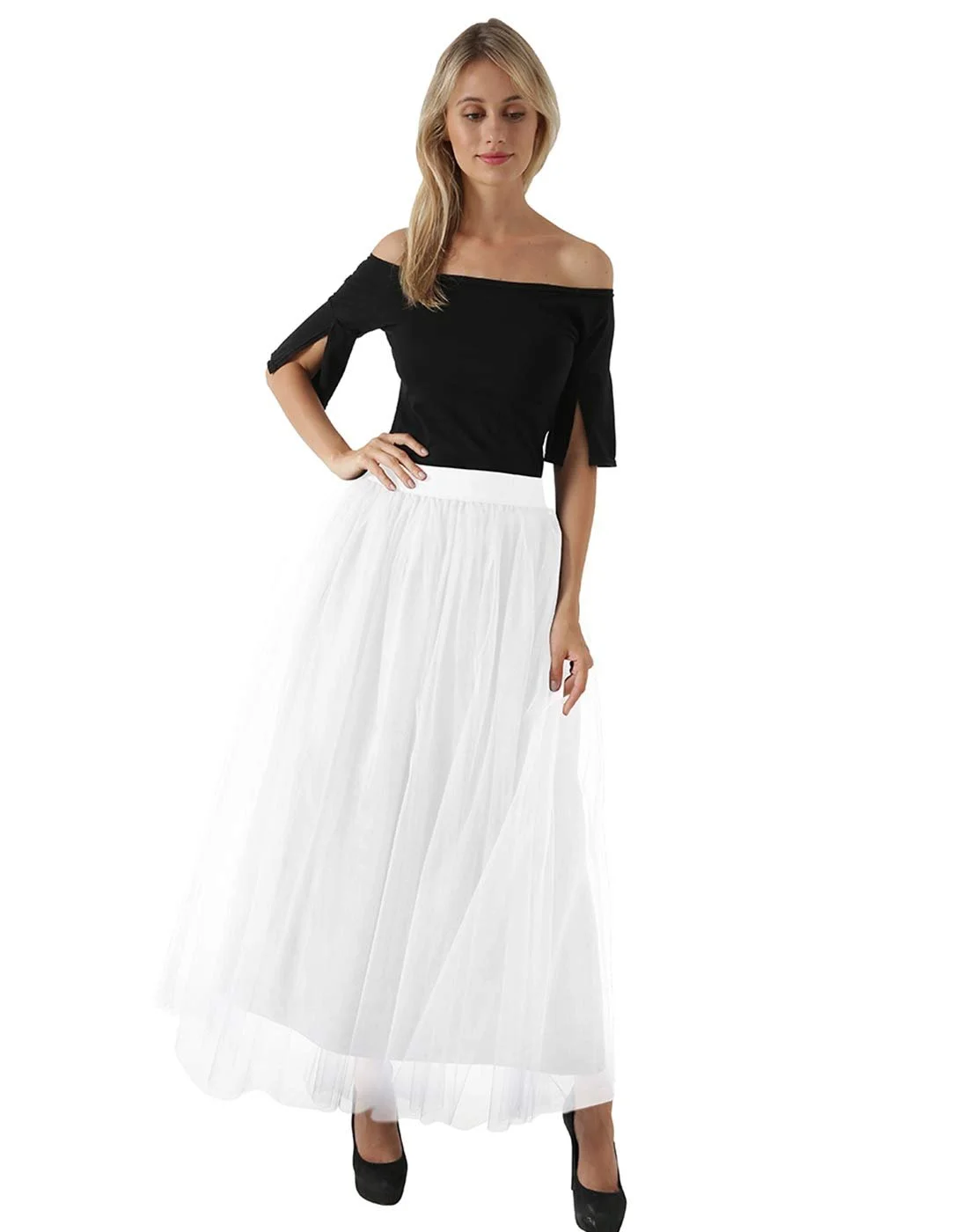 Спідниця FEOYA Довга 4-шарова Максі, фото №5