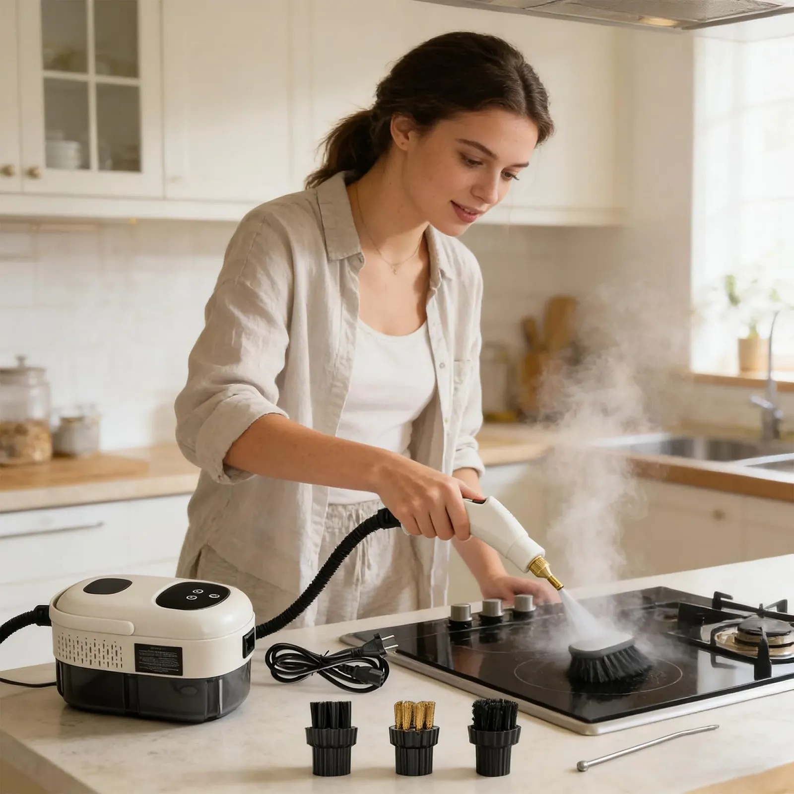 Пароочисник WYFCR ручний ABS Білий, фото №9 Пароочисник WYFCR ручний ABS Білий, фото №9