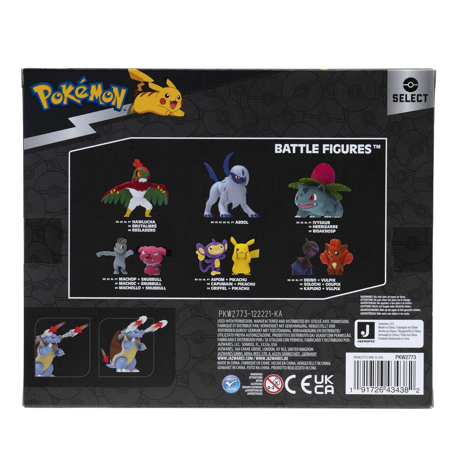 Набір фігурок Pokemon Select Evolution 3 Pack - Splash Plate 2 дюйма, Wartortle 3 дюйма та Blastoise 4,5 дюйма, фото №9