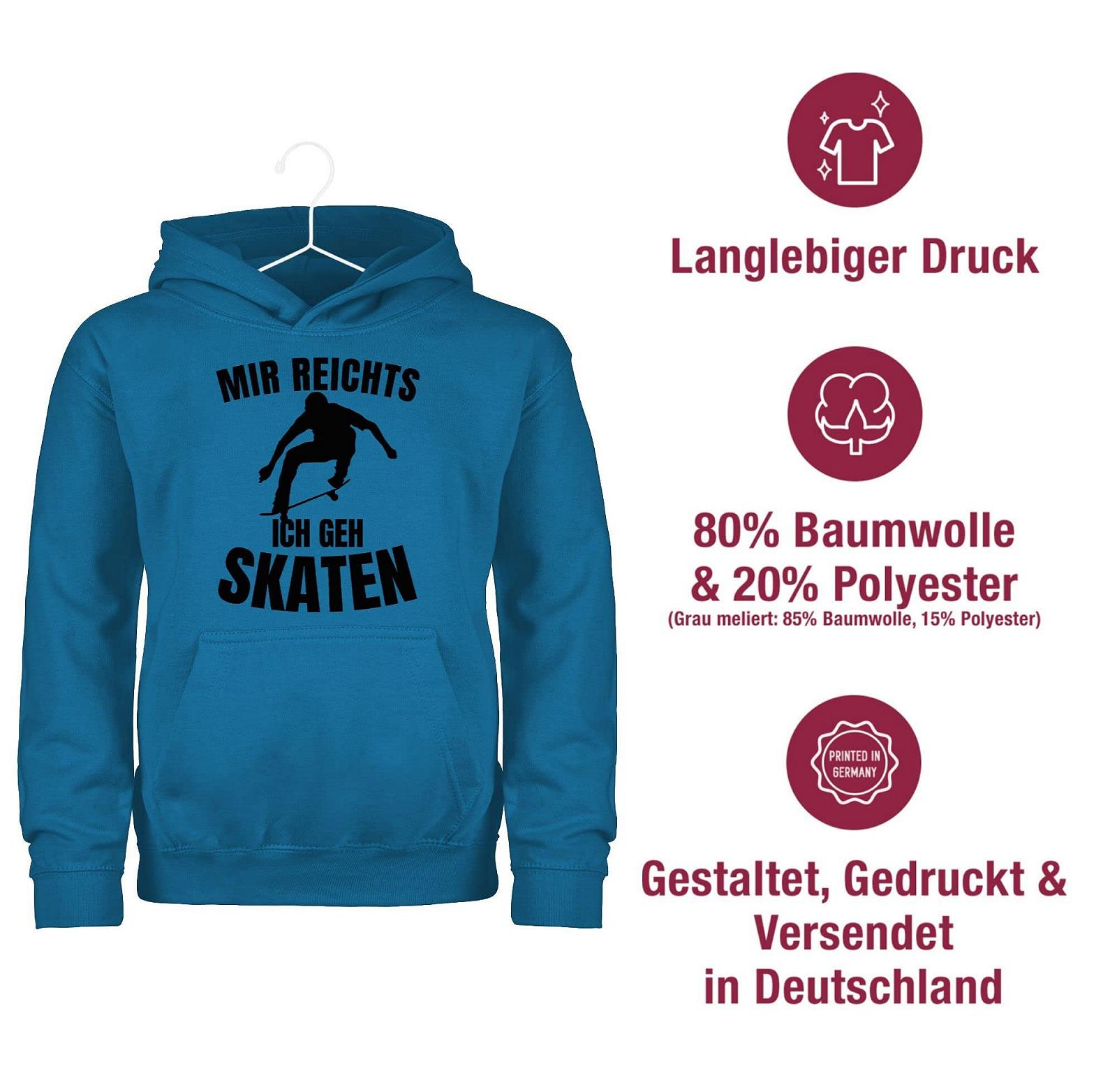 Детская Толстовка Shirtracer Mir reichts ich Geh Skating Черный, фото №6