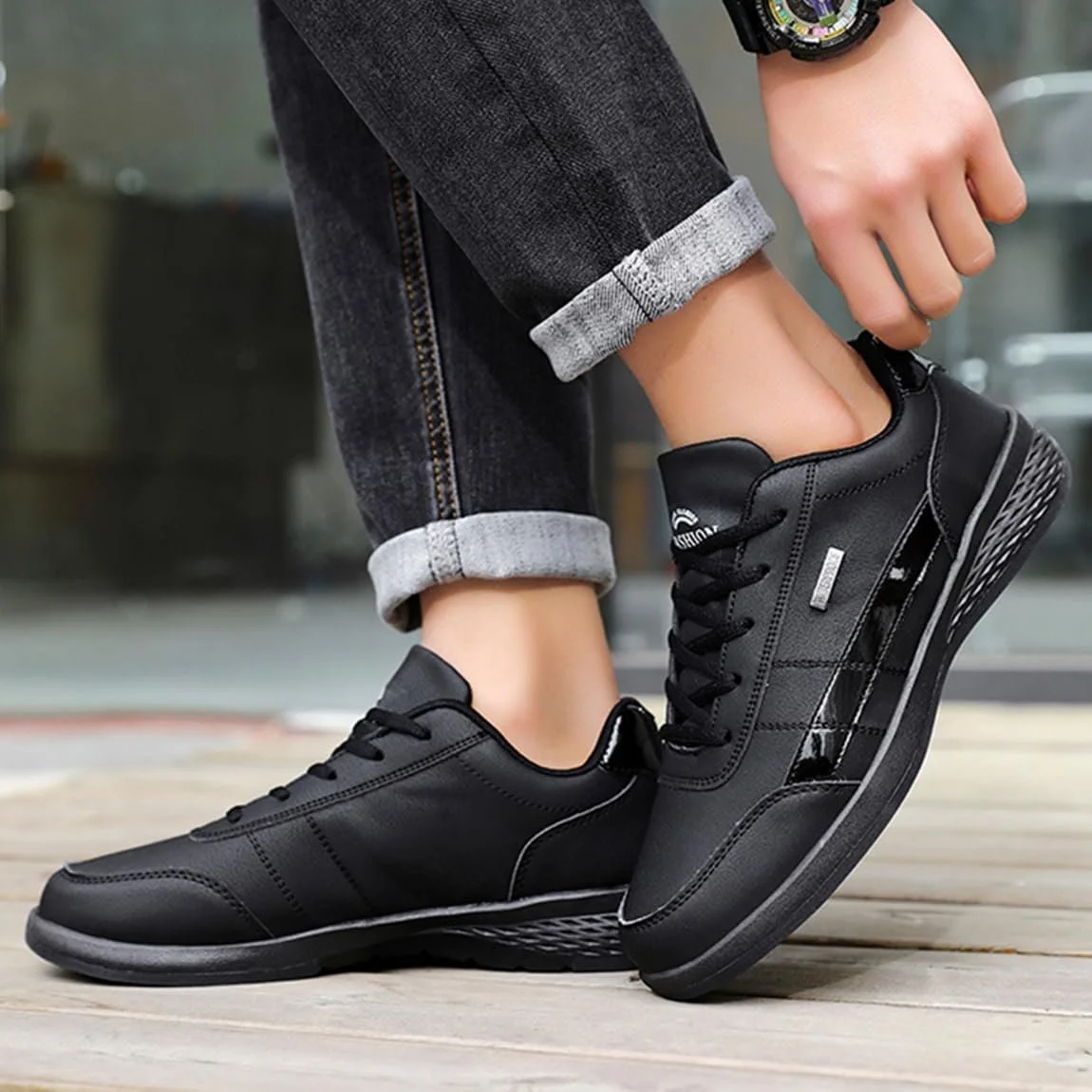 Кросівки Sudychen Повсякденні Чоловічі Чорний/Білий, фото №3