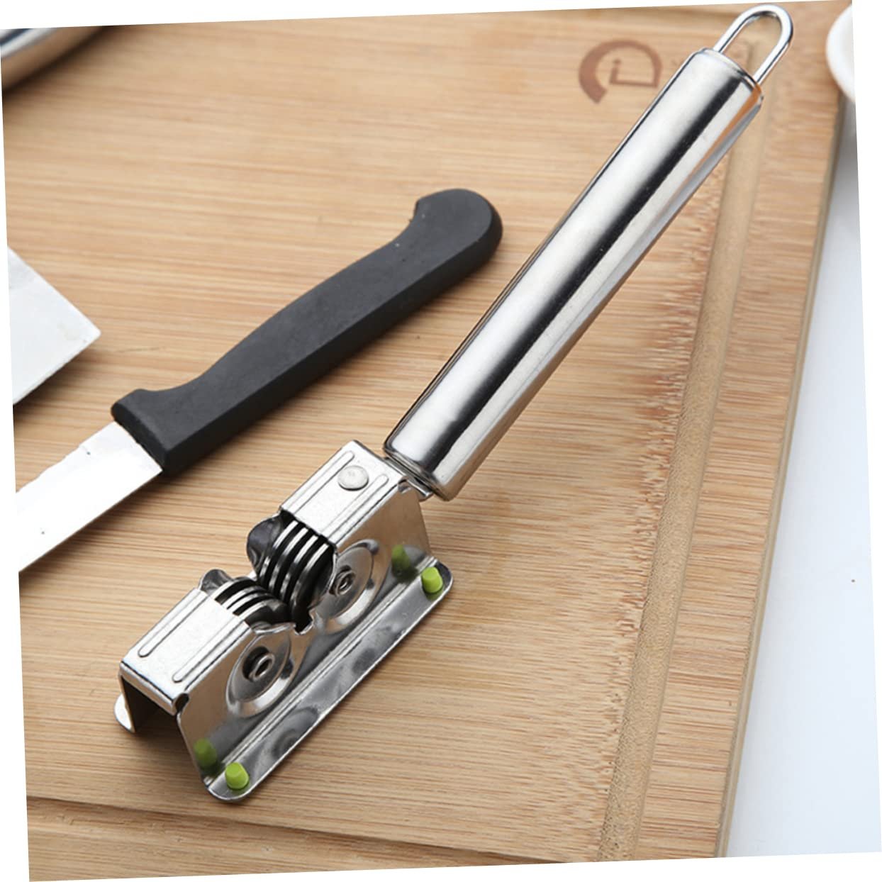 Точило для ножів універсальне нержавіюча сталь ергономічне сріблясте, фото №7