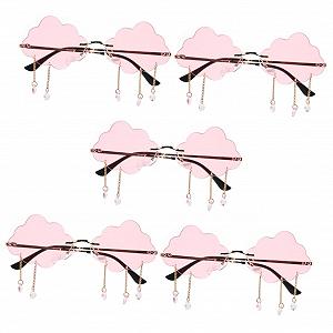 Набір сонцезахисних окулярів PACKOVE, 5 шт, рейв, модні, літні - Фото 1