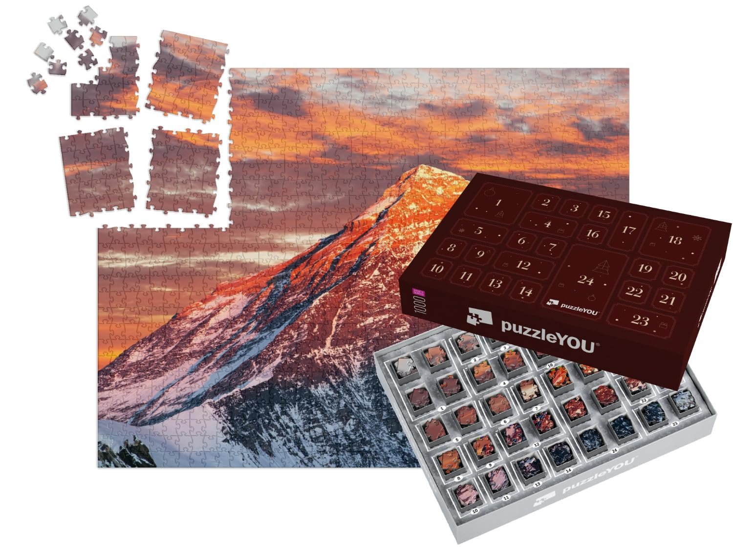 Пазл-календарь puzzleYOU Evening at Mount Everest 1000 деталей, фото №1