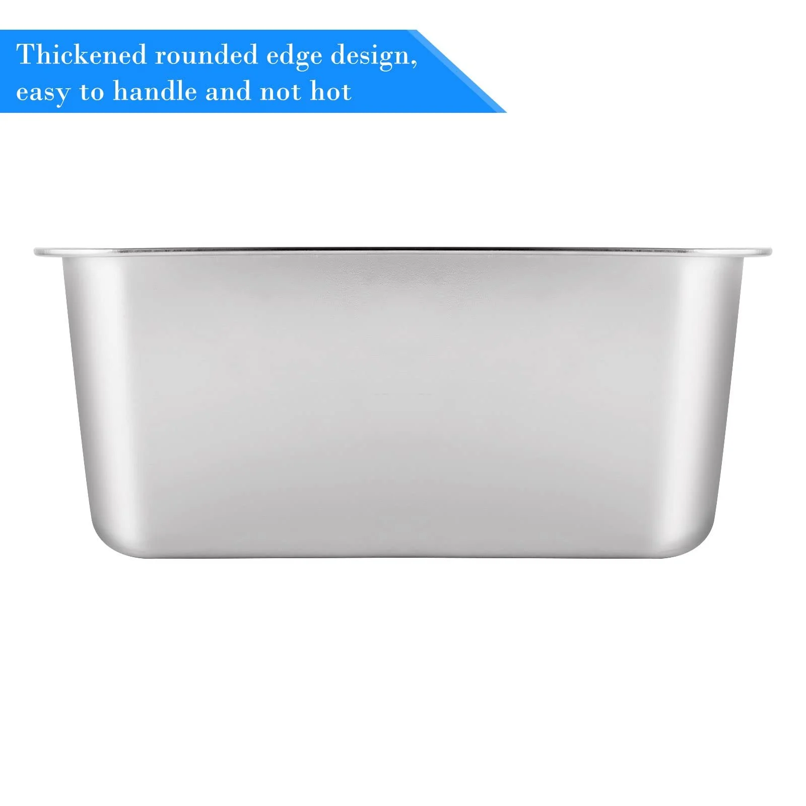 Миска для мытья и смешивания ASelected 304 Stainless Steel 10 л Прямоугольная 33 x 24 x 15 см, фото №3 Миска для мытья и смешивания ASelected 304 Stainless Steel 10 л Прямоугольная 33 x 24 x 15 см, фото №3
