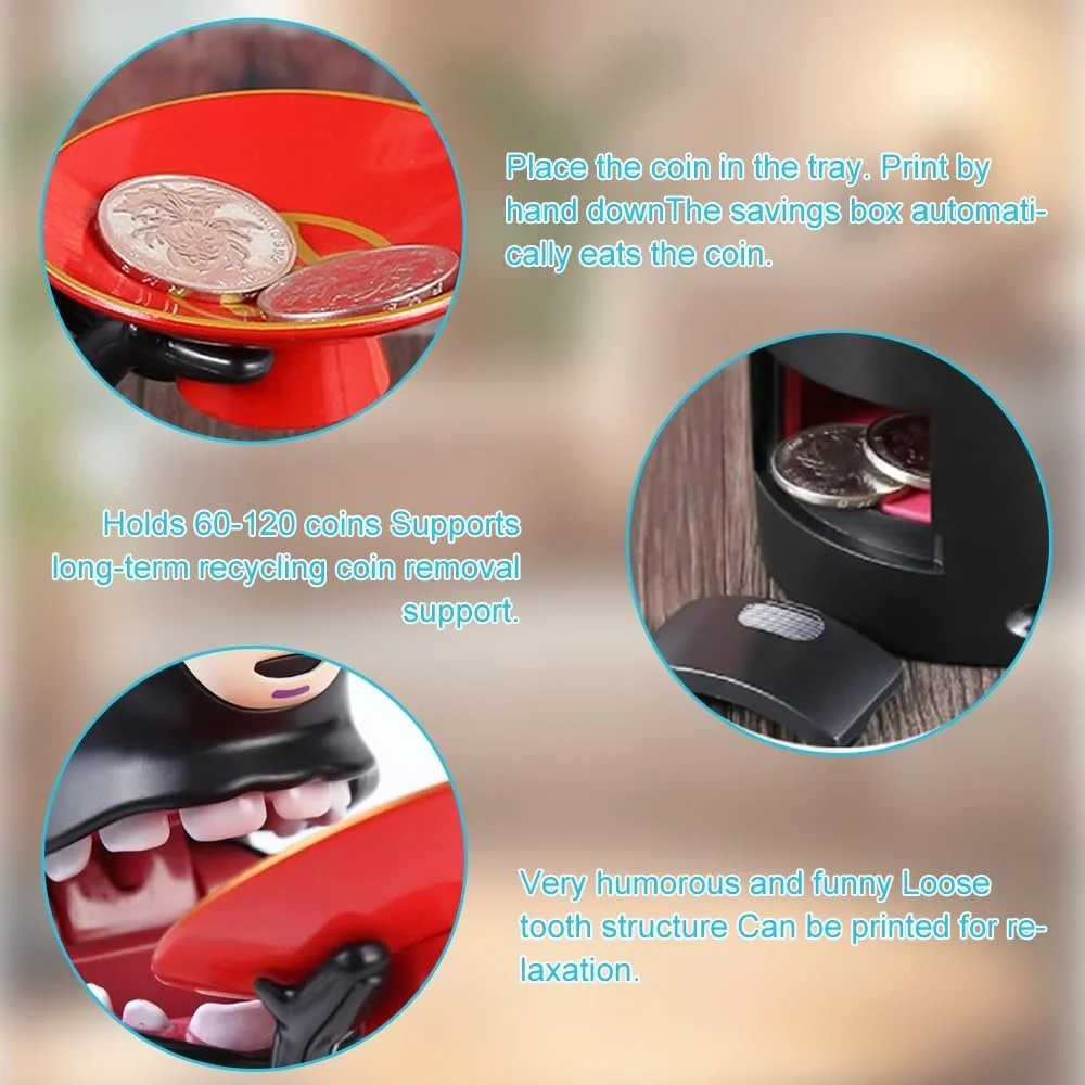Скарбничка Anime Kawaii Sound Effects Automatic Swallowing Coins, фото №2