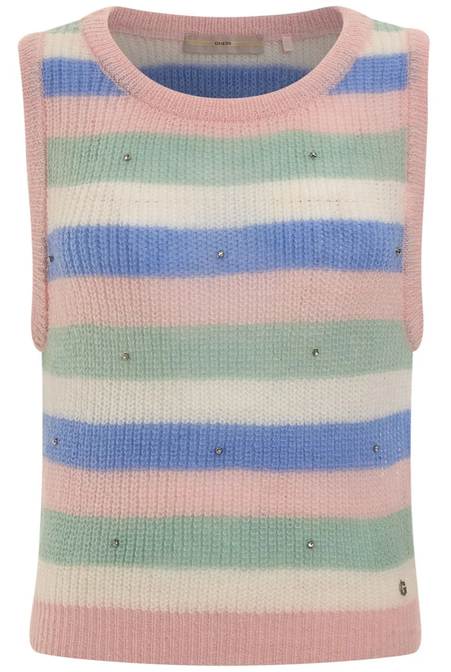 Жіночий в'язаний жилет GUESS JEANS / Різнокольоровий / Розмір S, фото №1