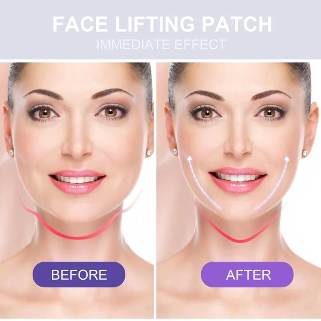 Тейп для обличчя YAFLUG для ліфтингу обличчя, анти-зморшкові накладки, 288 шт, фото №5