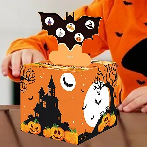 Коробка-сюрприз для грошей Halloween Святковий контейнер для подарунків synthetic.ua - Фото 1