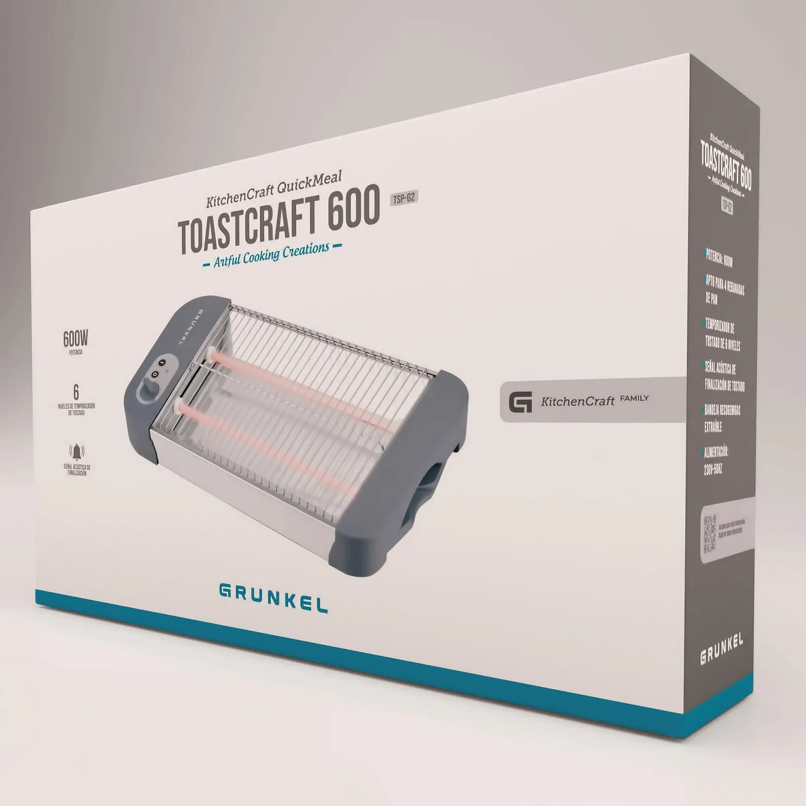 Тостер плоский Grunkel TSP-G2 600 Вт, фото №7