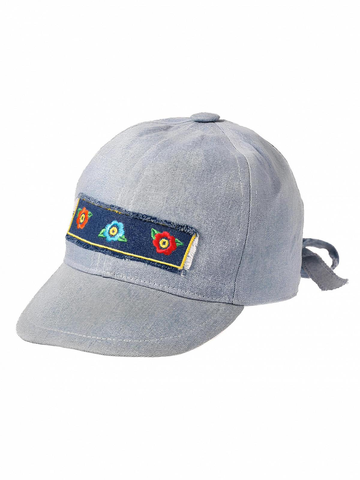 Кепка Riki Browns Girls Blue Jeans Хлопковая Vintage Visor Made in Italy, фото №1