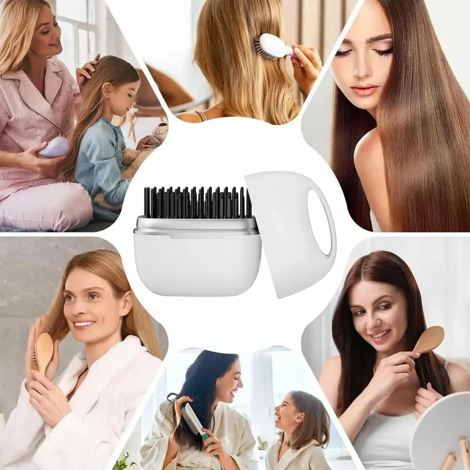 Щітка-випрямляч Wireless Rechargeable Портативна, фото №4 Щітка-випрямляч Wireless Rechargeable Портативна, фото №4