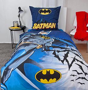 Постільна білизна Wild South Batman DC Comics 80 x 80 см + 135 x 200 см, 100% бавовна, ренфорс, з блискавкою synthetic.ua - Фото 1