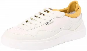 Кроссовки HUGO Blake Tenn Кожаные На Шнуровке С Цветными Деталями - Фото 1