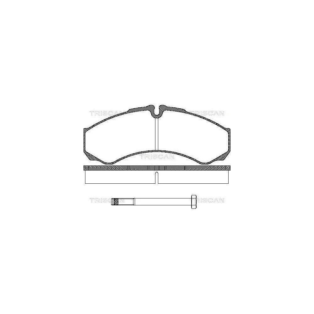 Комплект гальмівних колодок, дискове гальмо TRISCAN 8110 15013 для IVECO, задня вісь, фото №1