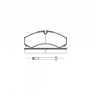 Комплект гальмівних колодок, дискове гальмо TRISCAN 8110 15013 для IVECO, задня вісь - Фото 1