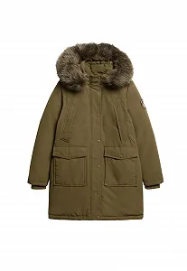 Парка Superdry Everest з штучним хутром для жінок - Фото 1