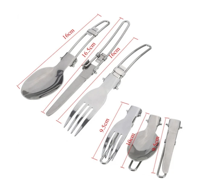 Набор туристической посуды со столовыми приборами HALIN DS-308A, фото №4