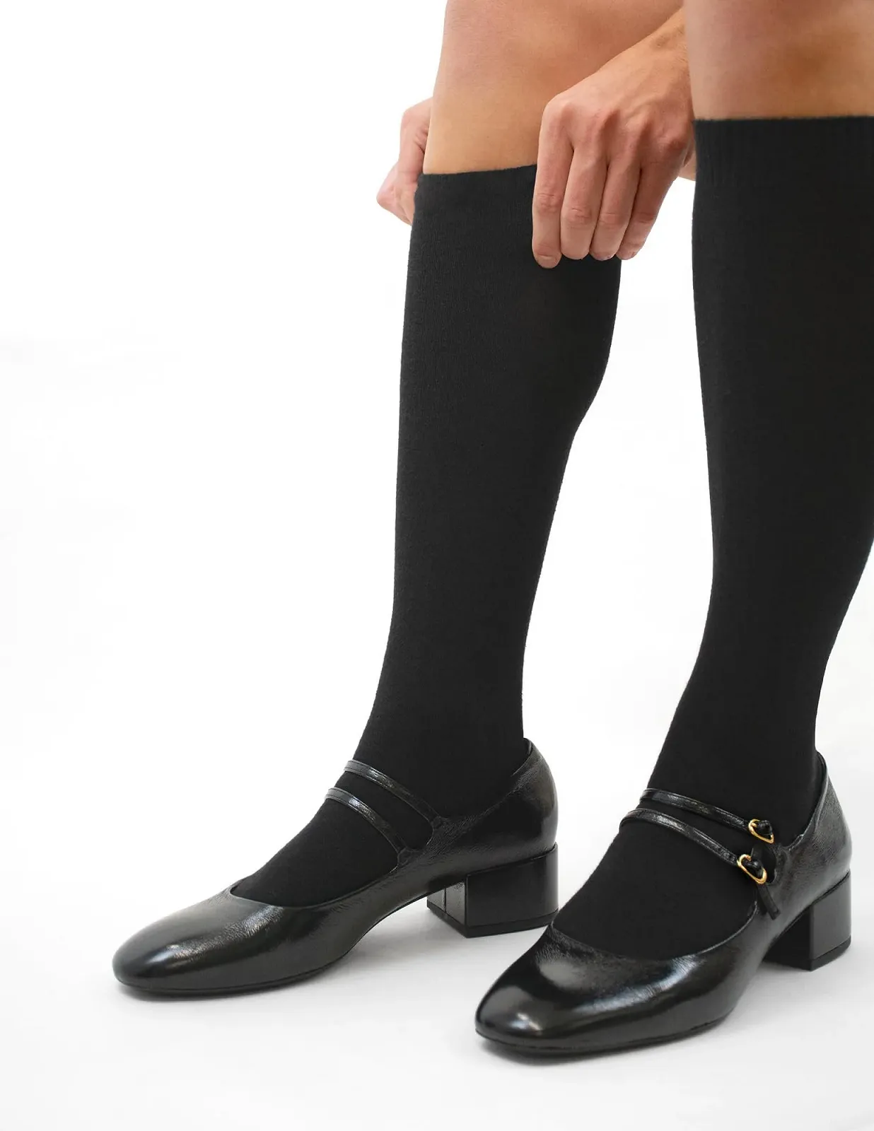 Жіночі гольфи HUE з плоскою в'язкою, повсякденні шкарпетки (4 пари в упаковці), фото №6 Жіночі гольфи HUE з плоскою в'язкою, повсякденні шкарпетки (4 пари в упаковці), фото №6