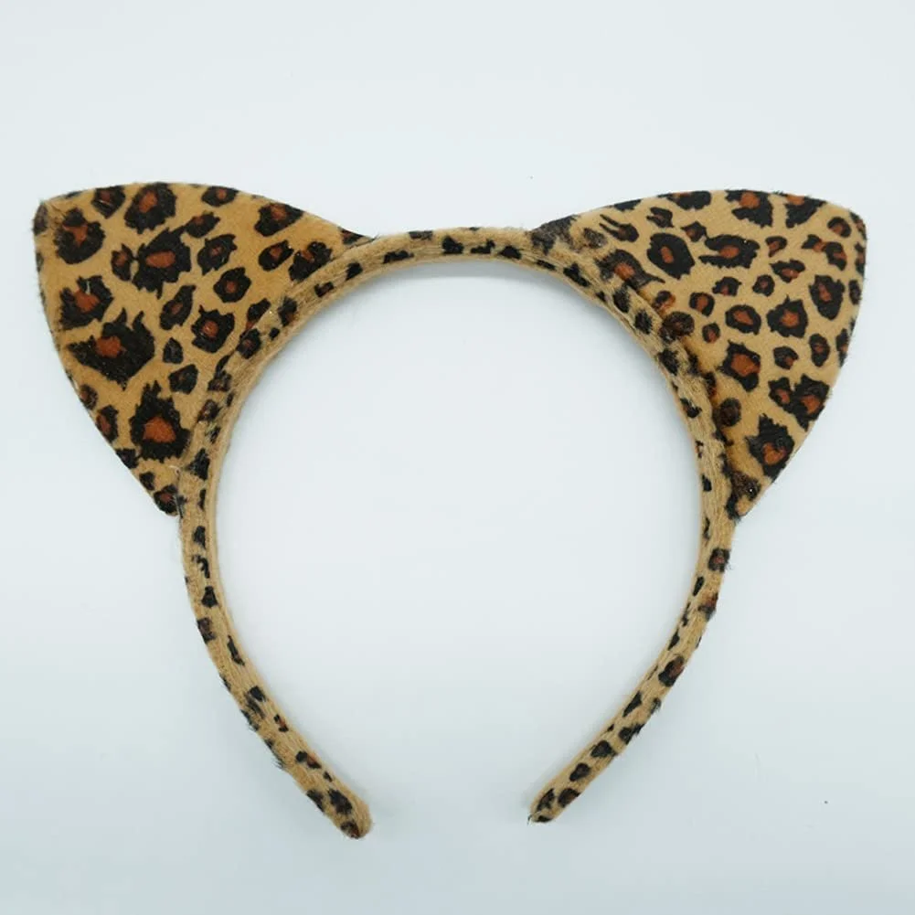 Набір з 3 плюшевих обручів на голову з котячими вушками, фото №9