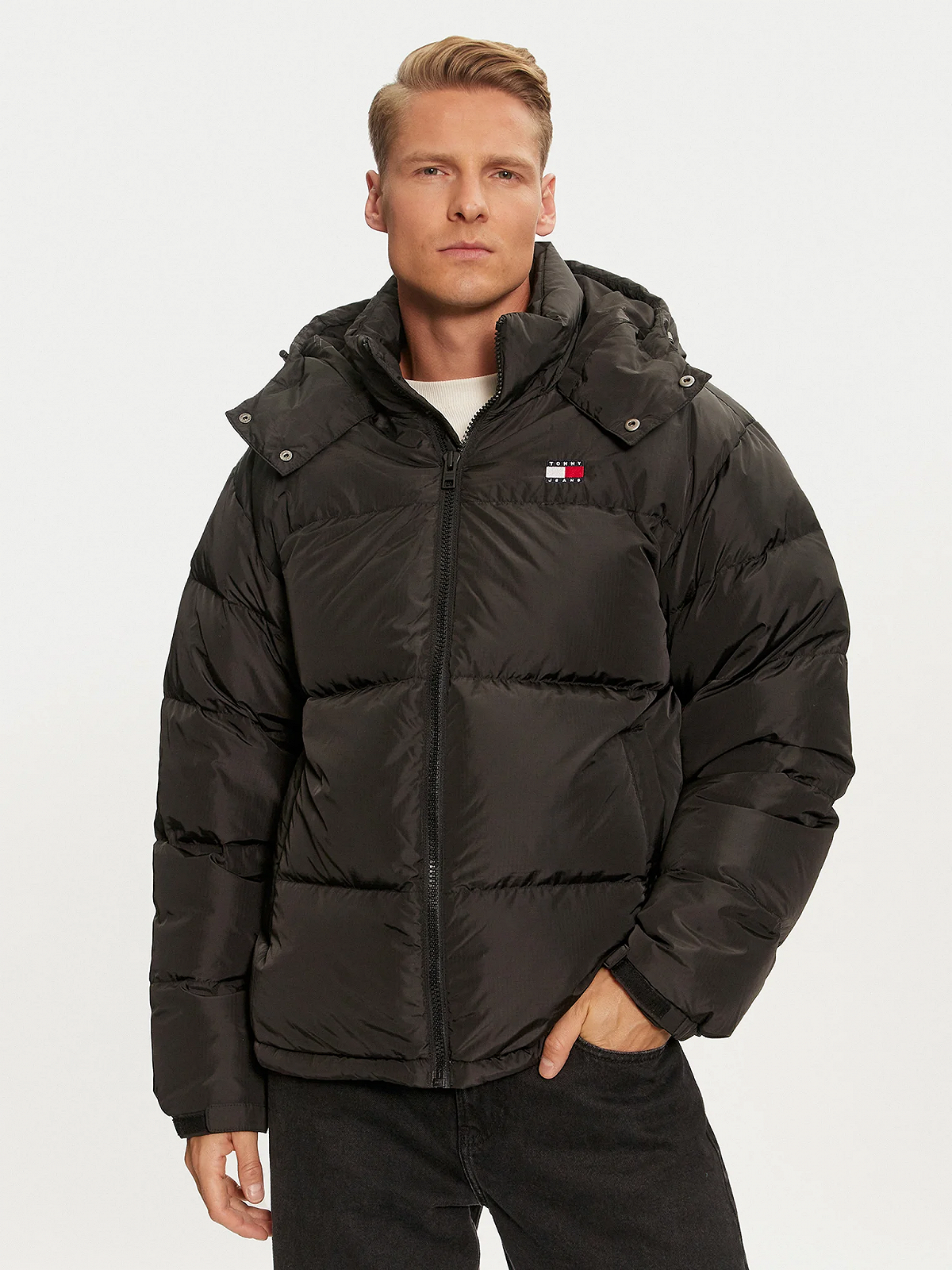 Пуховик Tommy Hilfiger Alaska M, Темно-синий, фото №1