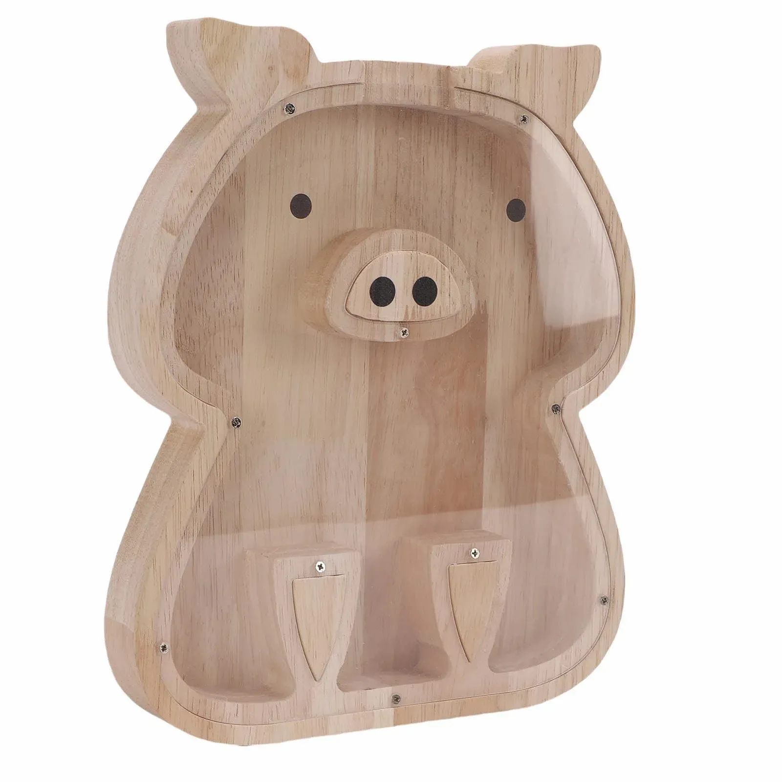 Прозора скарбничка Haofy Дерев'яна з акриловим вікном, фото №2